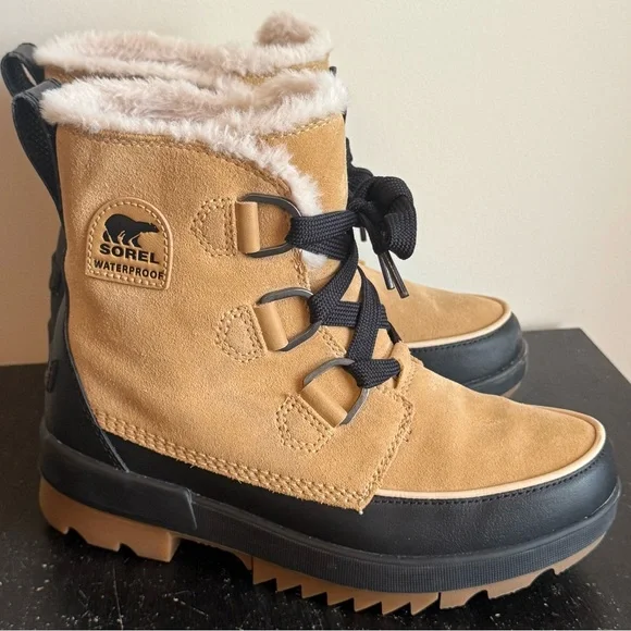 Sorel | Shoes | Sorel Camel And Black Winter Boots | Poshmark display picture 3